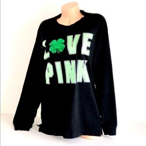 PINK Victoria’s Secret Shamrock ☘️ T-shirt Tee M